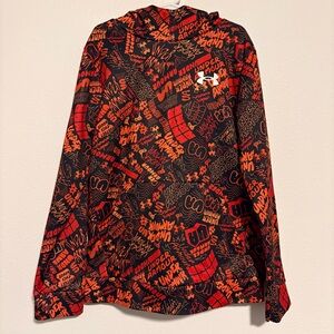 Under Armour Orange and Black Graphic Hoodie